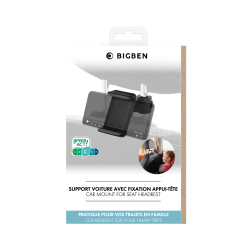 Support Voiture Ajustable sur Appui-tête Noir Bigben