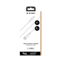 Câble USB A/USB C 2m 3A Blanc Bigben