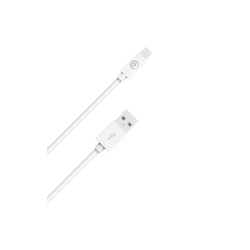 Câble USB A/Lightning 50cm 2.4A Blanc Bigben