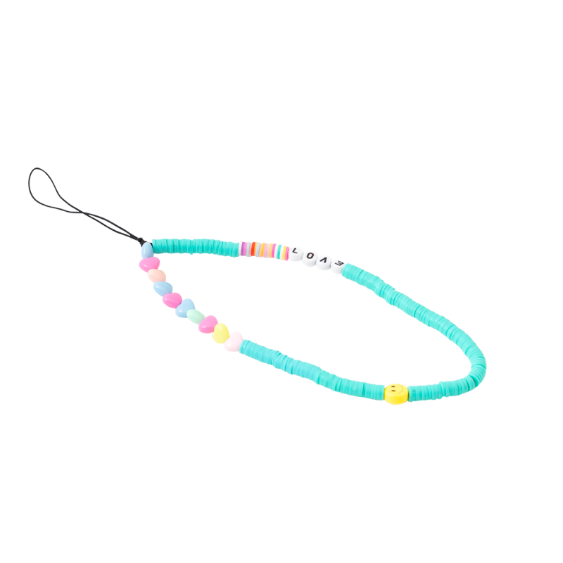 Dragonne Bijou de téléphone Universelle LOVE Bleue Bigben