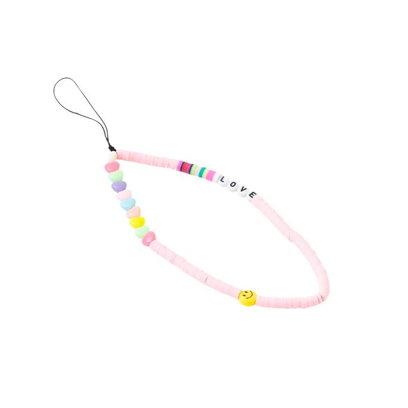 Dragonne Bijou de téléphone Universelle LOVE Rose Bigben