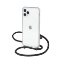 Coque rigide transparente à bandoulière amovible pour iPhone 11 pro