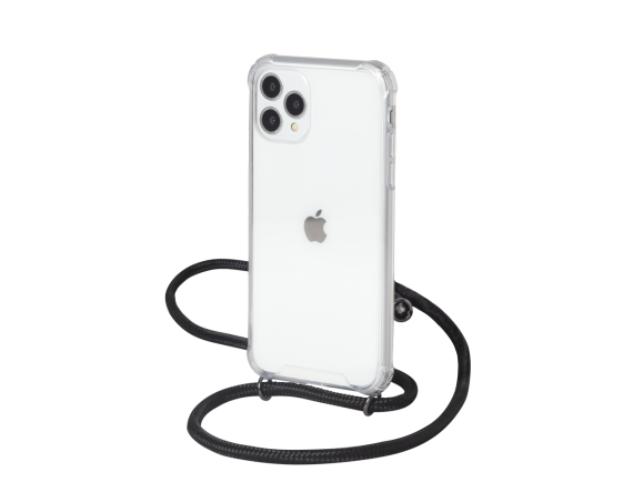 Coque rigide transparente à bandoulière amovible pour iPhone 11 pro