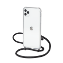 Coque rigide transparente à bandoulière amovible pour iPhone 11 Pro Max