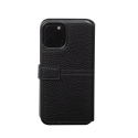 Folio iPhone 11 Pro Sellier Bouton laqué Noir Faconnable