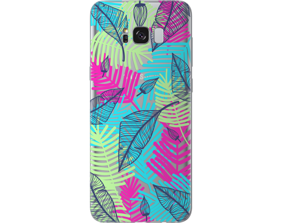 Coque pour Galaxy S8 - Soft touch tropicale