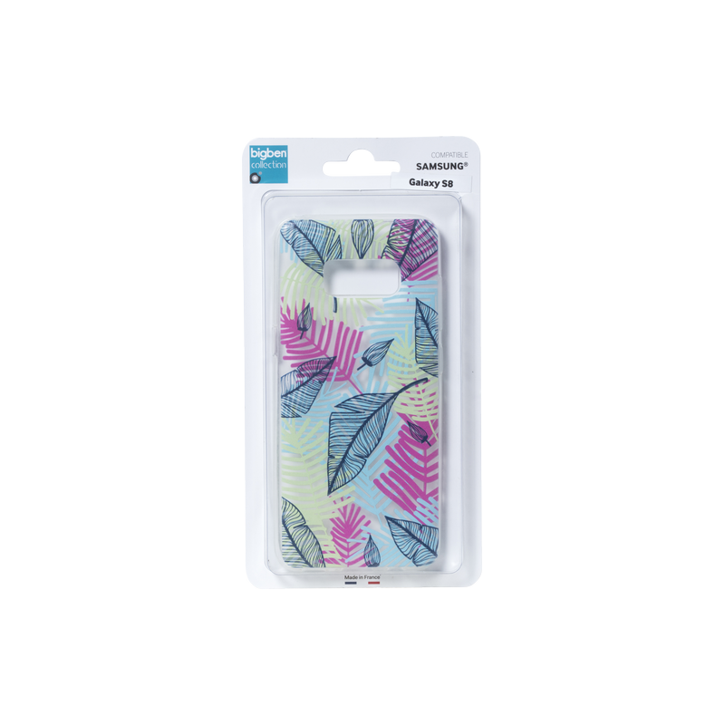 Coque pour Galaxy S8 - Soft touch tropicale