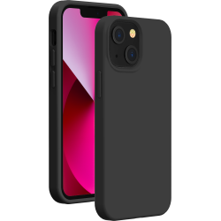 Coque iPhone 13 Silicone SoftTouch Noire Bigben