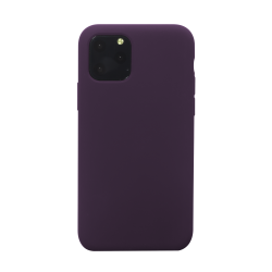 Coque rigide finition soft touch aubergine pour iPhone 11 Pro