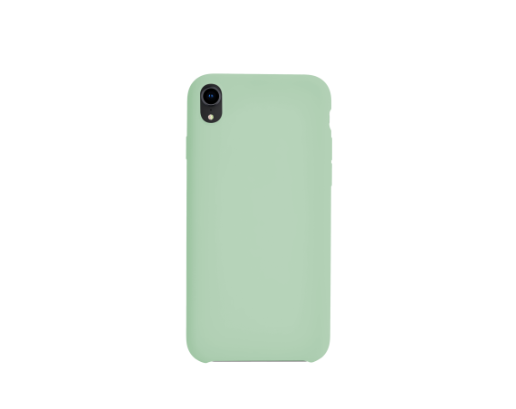 Coque rigide finition soft touch vert menthe pour iPhone XR