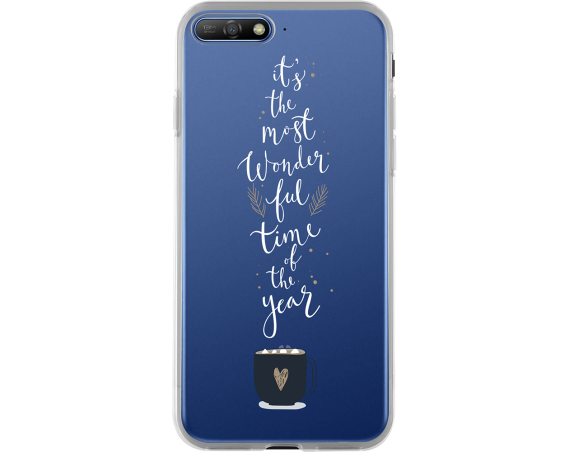 Coque rigide transparente Wonderful time pour Huawei Y6 2018