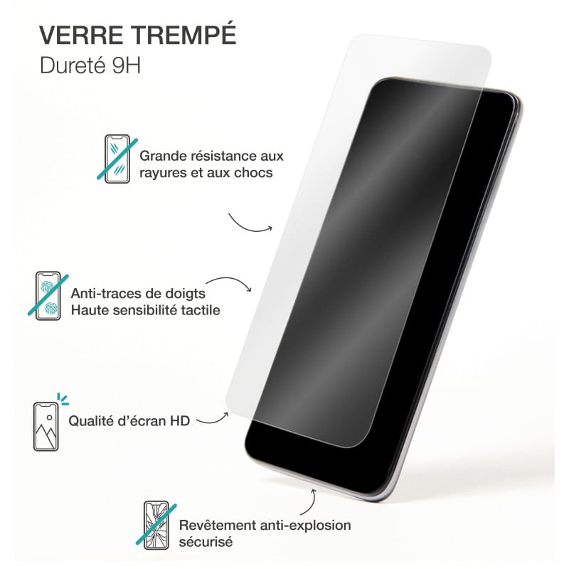 Protège écran 2.5D verre trempé Samsung A15 4G&5G Smartframe