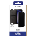Etui Folio Wallet Samsung Galaxy S24 Support vidéo Noir - 65% Plastique recyclé Certifié GRS Bigben