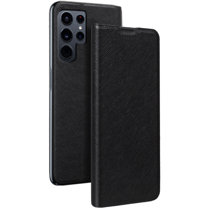 Etui Folio Samsung Galaxy S24 ULTRA Noir - Porte-carte intégré Bigben