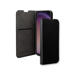 Etui Folio Wallet Samsung Galaxy S24 ULTRA Support vidéo Noir - 65% Plastique recyclé Certifié GRS Bigben