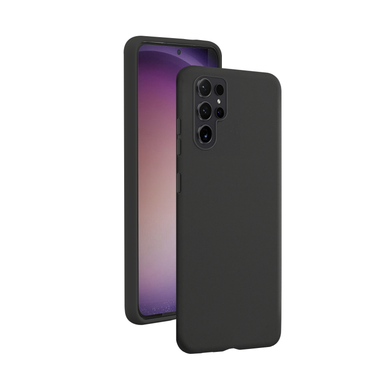 Coque Silicone SoftTouch Noire pour Samsung Galaxy S24 ULTRA Bigben