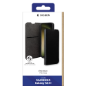 Etui Folio Wallet Samsung Galaxy S24+ Support vidéo Noir - 65% Plastique recyclé Certifié GRS Bigben