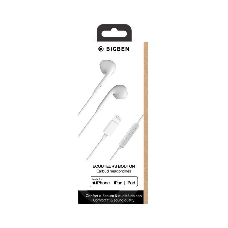 Ecouteurs USB C Blanc Bigben