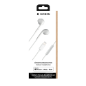 Ecouteurs Lightning - 70% Plastique recyclé Blanc Bigben