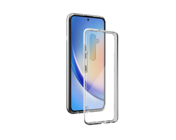 Pack Samsung Galaxy A35 Accessoires Coque Transparente + Verre trempé + SmartFrame™ Bigben