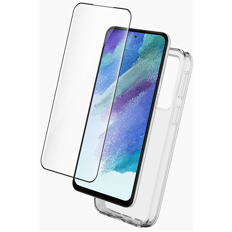 Pack Samsung Galaxy S23 FE Coque Transparente + Verre trempé + SmartFrame? Bigben