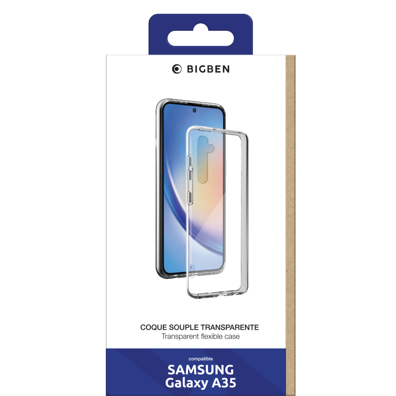 Coque Samsung Galaxy A35 Souple Transparente Bigben