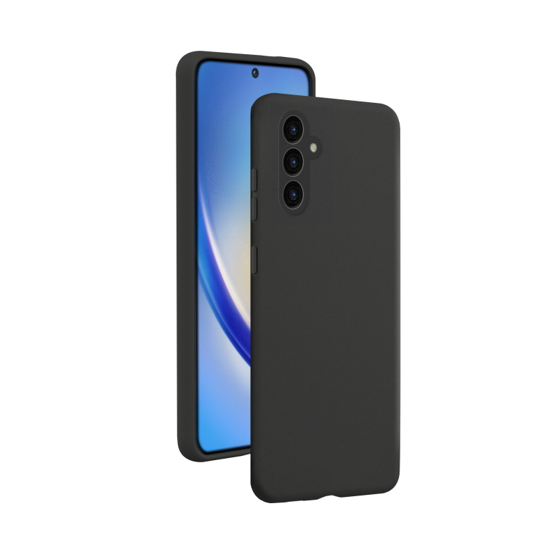 Coque Silicone SoftTouch Noire pour Samsung Galaxy A35 Bigben