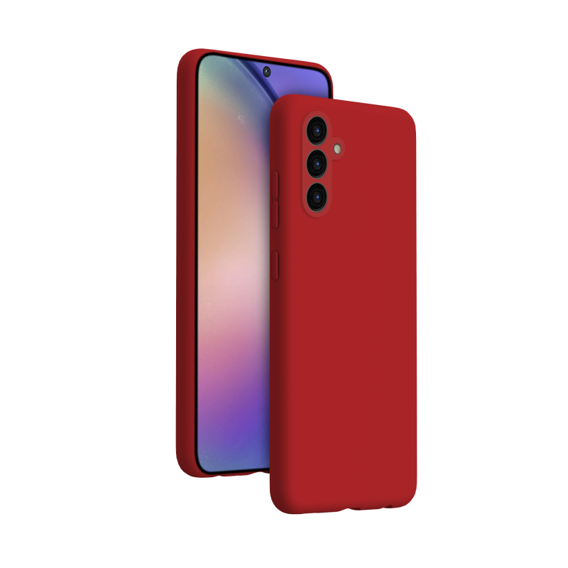 Coque Silicone SoftTouch Rouge pour Samsung Galaxy A55 Bigben