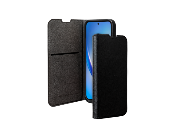 Etui Folio Wallet Samsung Galaxy A35 Support vidéo Noir - 65% Plastique recyclé Certifié GRS Bigben