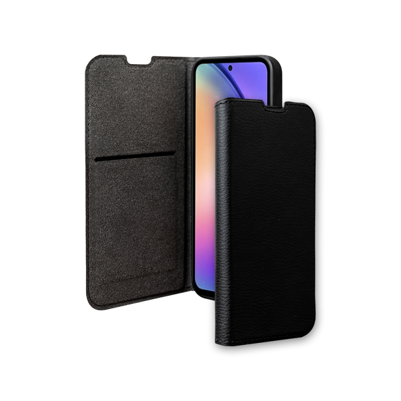 Etui Folio Wallet Samsung Galaxy A55 Support vidéo Noir - 65% Plastique recyclé Certifié GRS Bigben