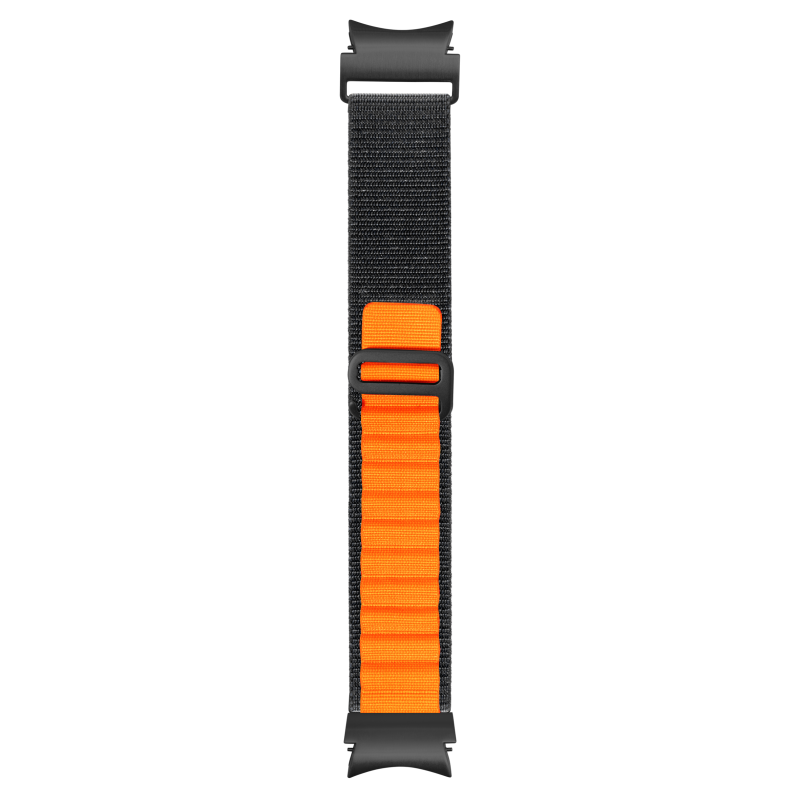 Bracelet boucle alpine orange et noir pour Samsung Galaxy Watch 4, 5 et 6 - Bigben
