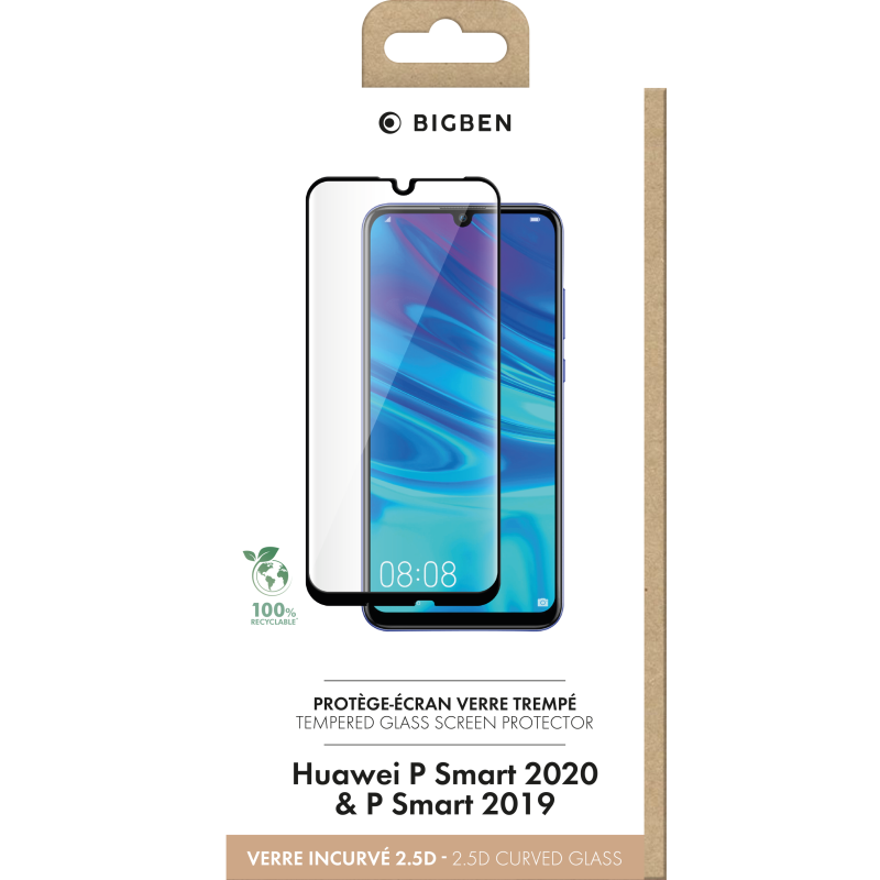 Protège écran 2.5D Huawei P Smart 2020 Bigben