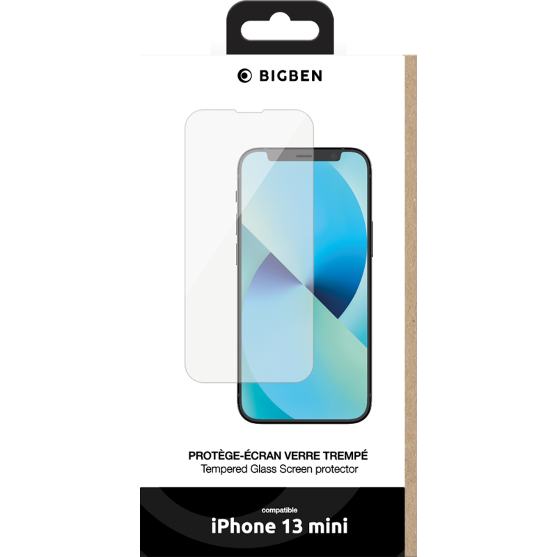 Protège écran Plat Apple iPhone 13 mini Bigben
