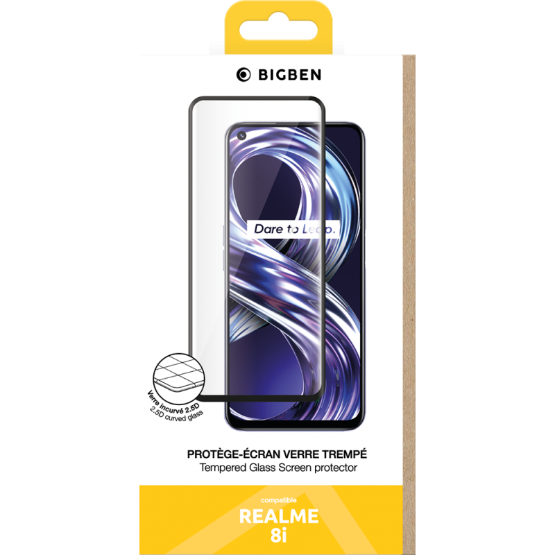 Protège écran 2.5D RealMe 8i Bigben