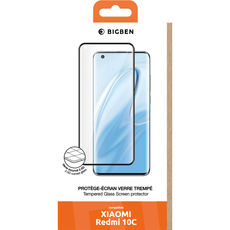 Protège écran 2.5D Xiaomi Redmi 10C Bigben