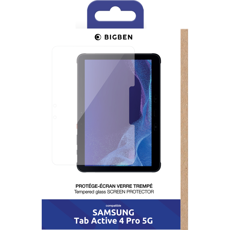 Protège écran 2.5D Samsung Galaxy Tab Active 4 Pro 10.1" 2022 Bigben