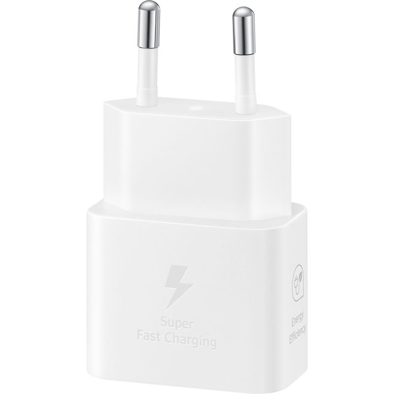 Chargeur maison USB C PD 25W GaN 20% de matériaux recyclés sans câble - Blanc - Samsung