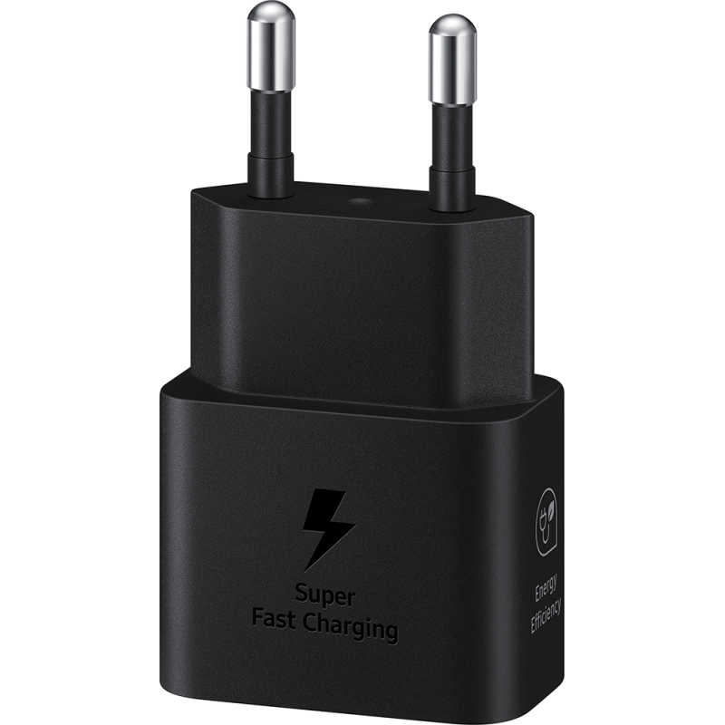 Chargeur maison USB C 25W GaN 20% de matériaux recyclés sans câble - Noir - Samsung