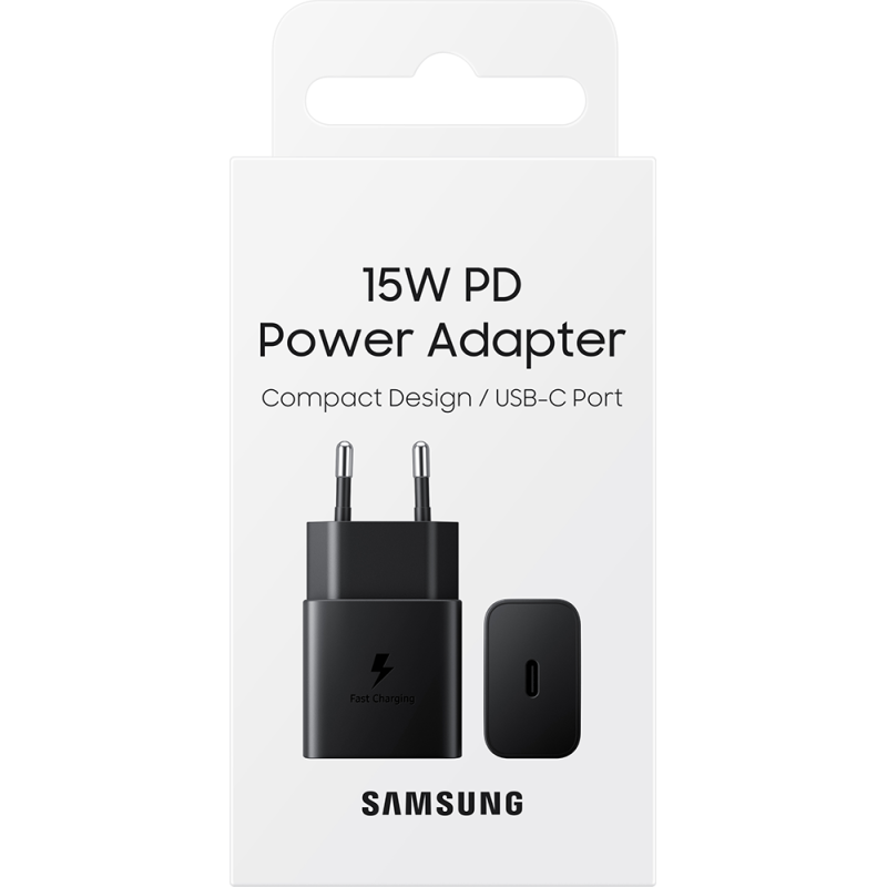 Chargeur maison USB C PD 15W Power Delivery - Noir - Samsung