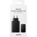 Triple Chargeur maison USB A+C+C PD 65W (35W+25W+5W) Power Delivery - Noir - Samsung