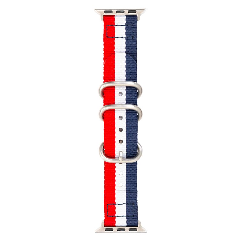 Bracelet Nato pour Apple Watch 38-40-41mm Silver Bigben