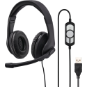 Casque micro de bureau pour PC HS-USB300 Hama