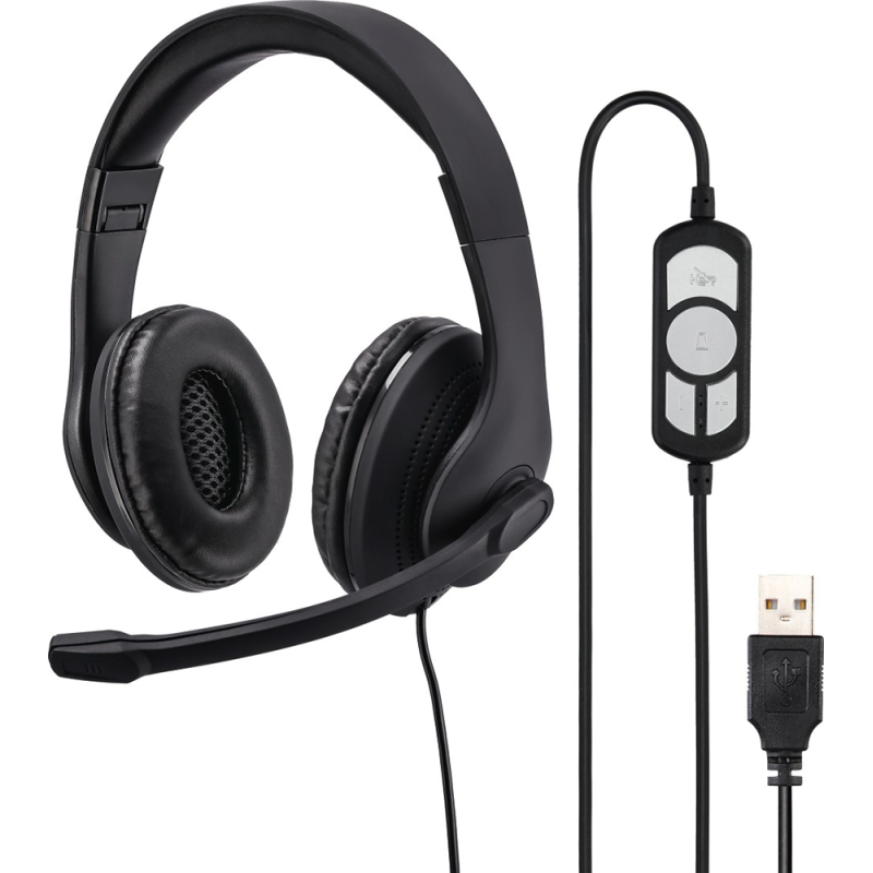 Casque micro de bureau pour PC HS-USB300 Hama