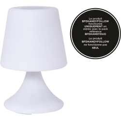 Lampe enceinte connectée outdoor Handy S FOLLOWColorblock blanche