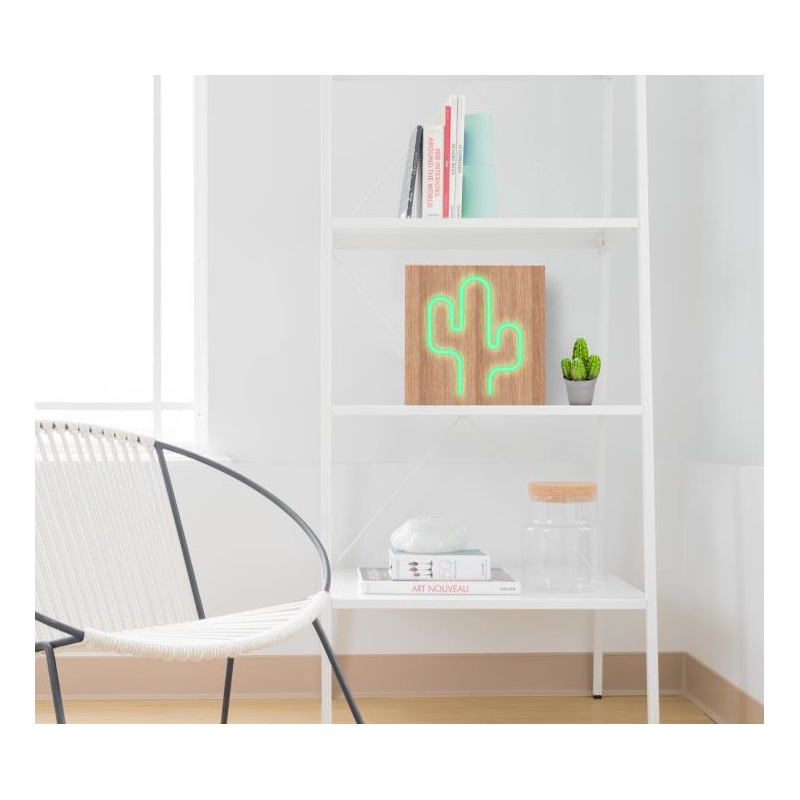 Enceinte Bluetooth® Néon Lumineuse S Cactus ColorLight