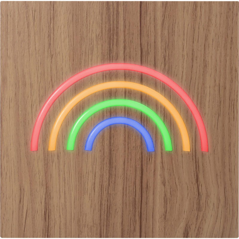 Enceinte Bluetooth® Néon Lumineuse L + Charge induction Rainbow ColorLight