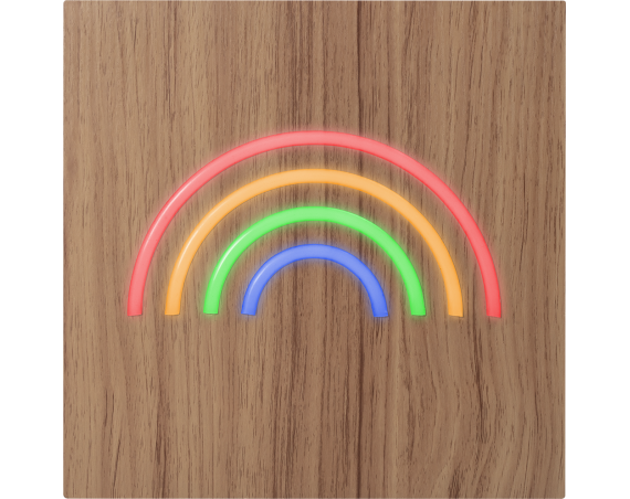 Enceinte Bluetooth® Néon Lumineuse L + Charge induction Rainbow ColorLight