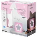 Enceinte Bluetooth® Néon Lumineuse M + Veilleuse Etoile Rose ColorLight