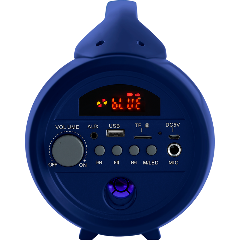 Enceinte Bluetooth® PARTY LITE avec effets lumineux avec micro Bleue Party