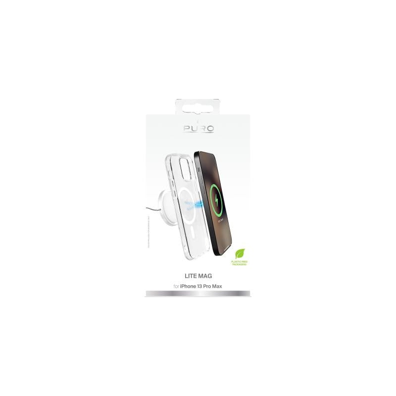 Coque Apple iPhone 13 Pro Max Compatible MagSafe Lite Mag Transparente Puro